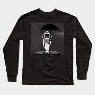 Astronout with umbrella Long Sleeve T-Shirt